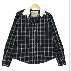 Frank & Eileen Barry Black Plaid Shirt